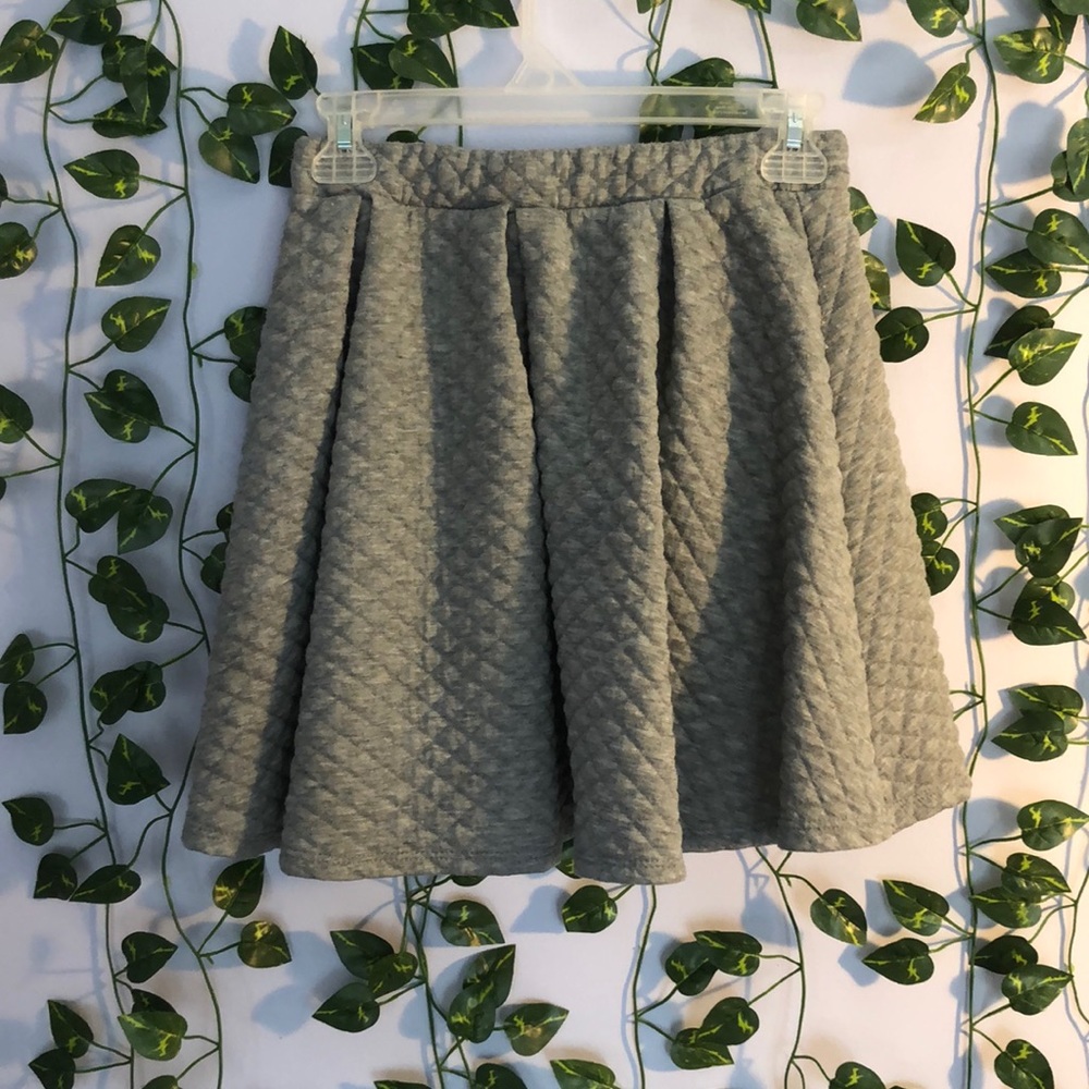 Charlotte Russe Gray Pleated Skirt